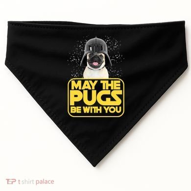May The Pugs Be With You USA-Made Doggie Bandana
