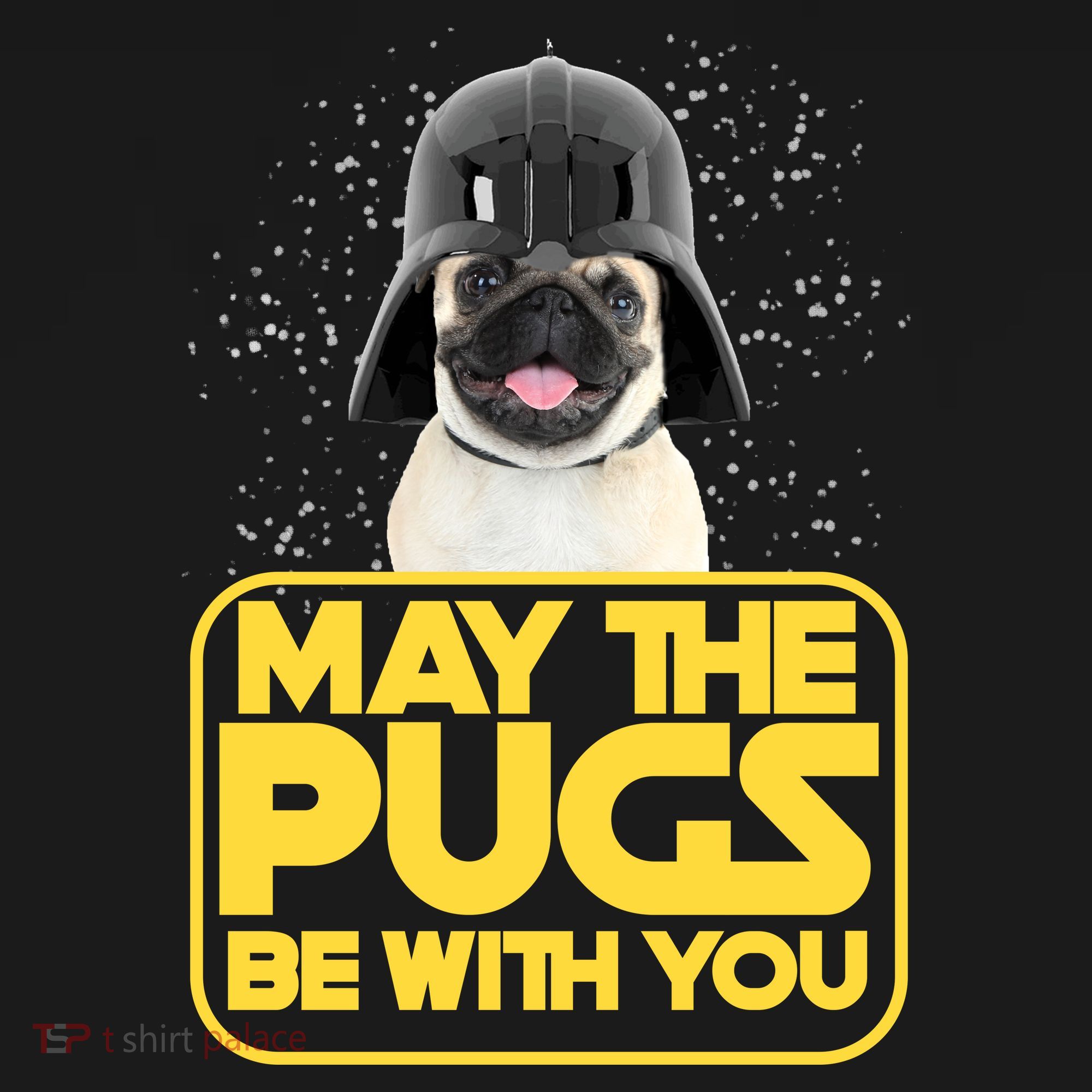 May The Pugs Be With You USA-Made Doggie Bandana