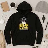 May The Pugs Be With You Hoodie thumb 3
