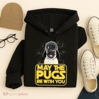 May The Pugs Be With You Hoodie thumb 4