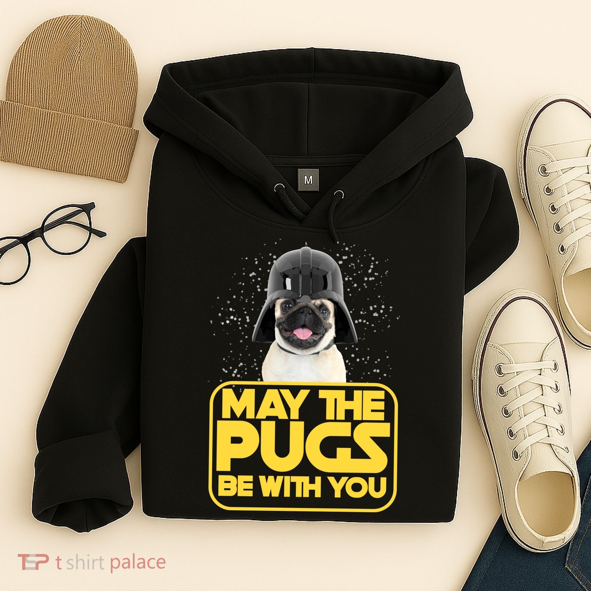 May The Pugs Be With You Hoodie