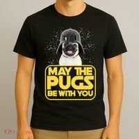 May The Pugs Be With You T-Shirt thumb 3