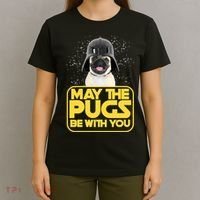 May The Pugs Be With You T-Shirt thumb 4