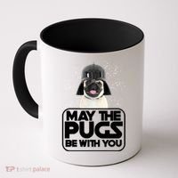 May The Pugs Be With You Coffee Mug thumb 0