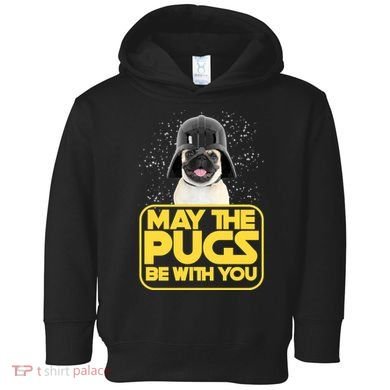 May The Pugs Be With You Toddler Hoodie