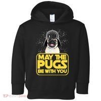 May The Pugs Be With You Toddler Hoodie thumb 0