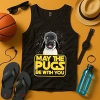 May The Pugs Be With You Tank Top thumb 4