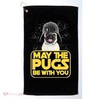 May The Pugs Be With You Golf Towel thumb 0