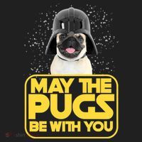 May The Pugs Be With You Golf Towel thumb 3