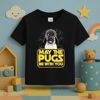 May The Pugs Be With You Toddler T-Shirt thumb 3