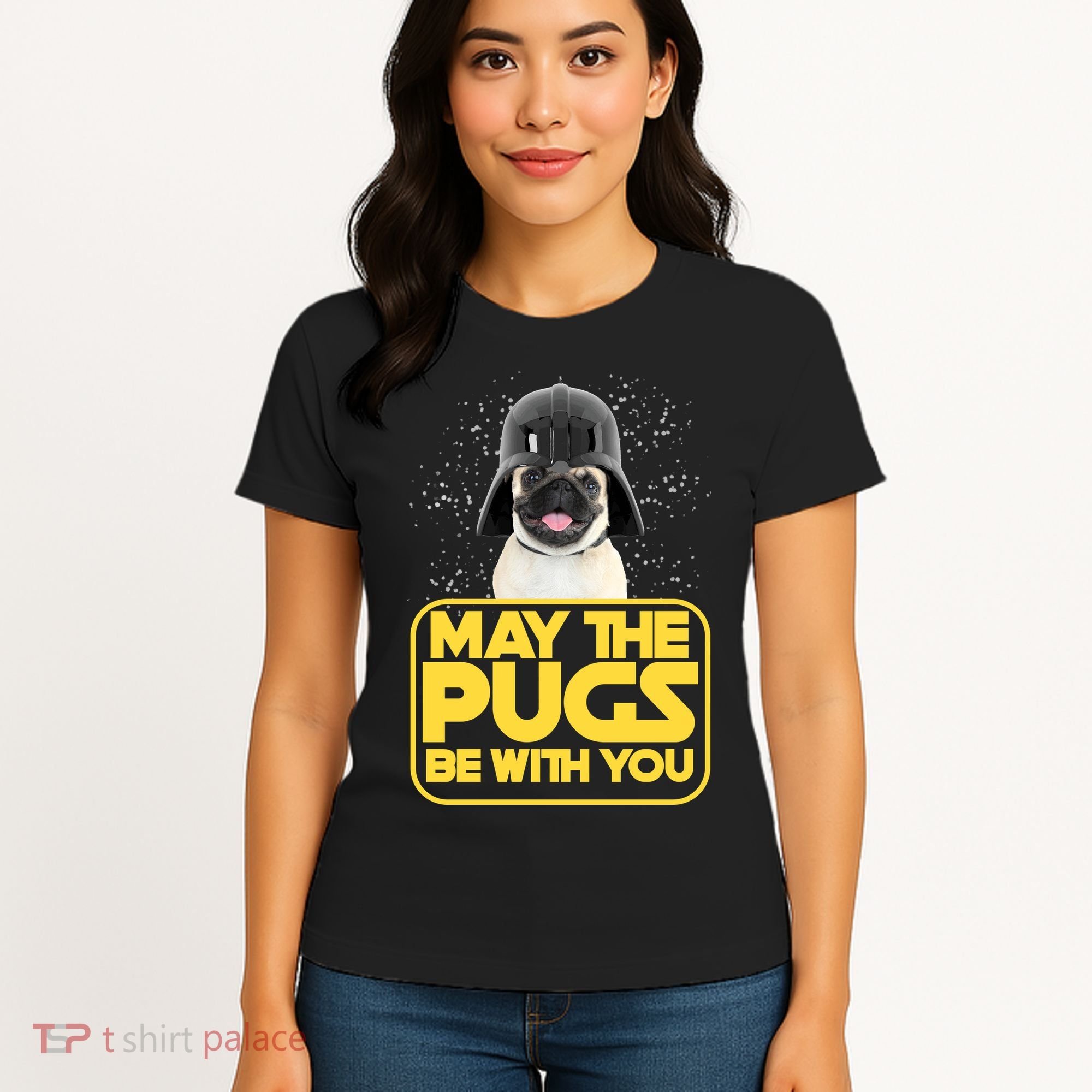 May The Pugs Be With You Women's T-Shirt