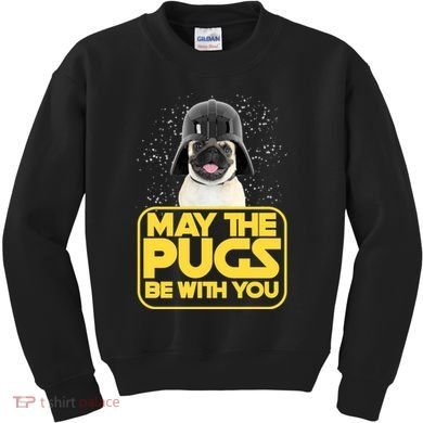 May The Pugs Be With You Kids Sweatshirt