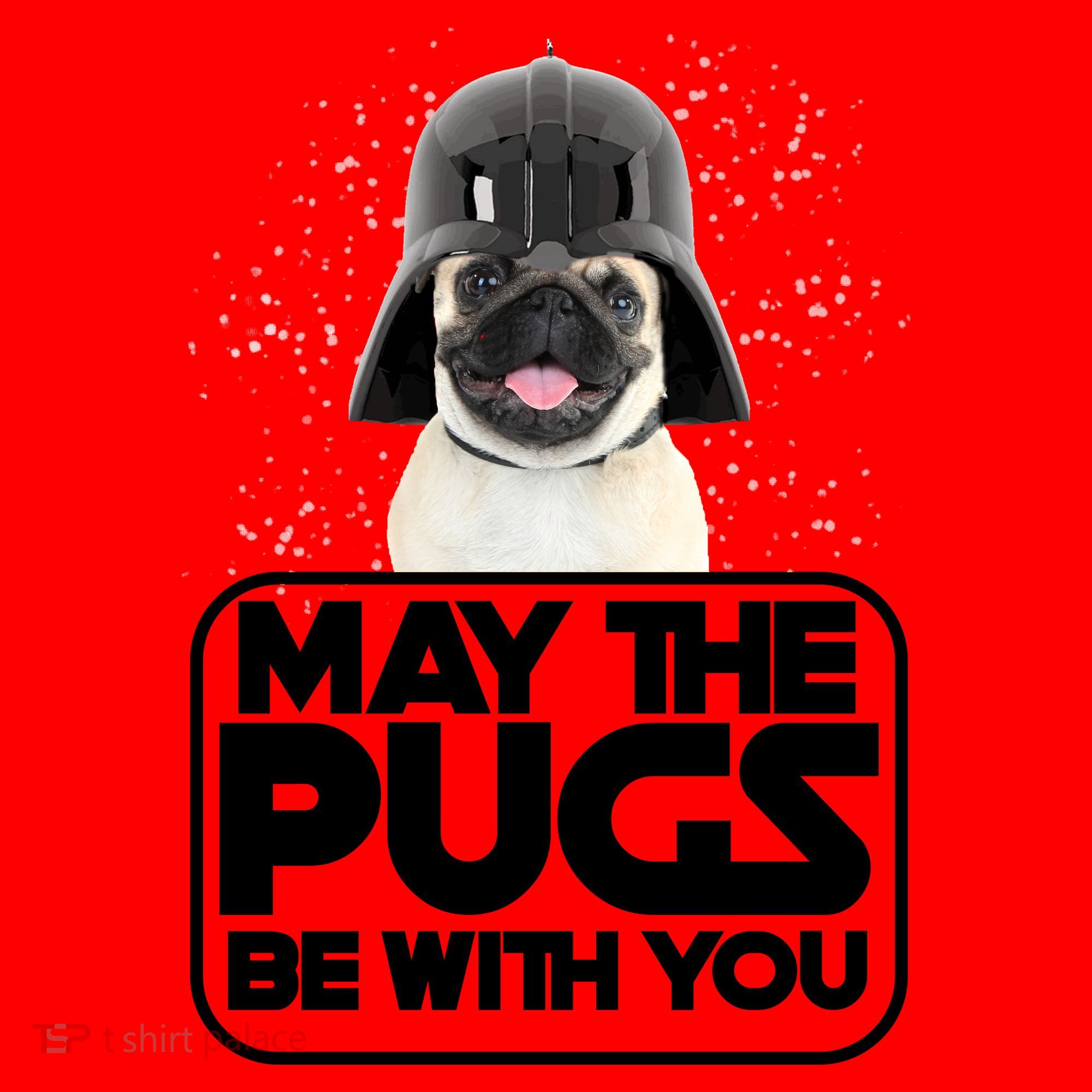 May The Pugs Be With You Santa Hat