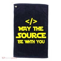 May The Source Be With You Golf Towel thumb 0