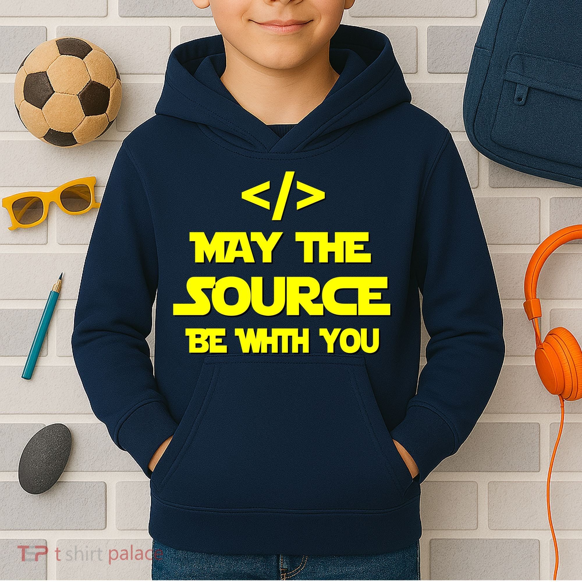 May The Source Be With You Kids Hoodie