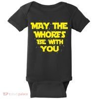 May The Whores Be With You Baby Bodysuit thumb 0