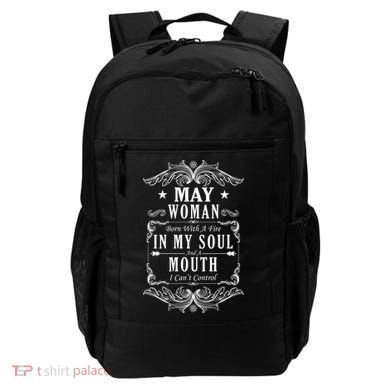 May Woman Funny Birthday Backpack