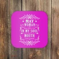 May Woman Funny Birthday Coaster thumb 0
