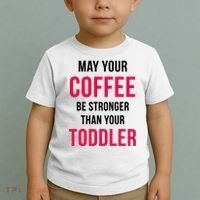 May Your Coffee Be Stronger Than Your Toddler Toddler T-Shirt thumb 2