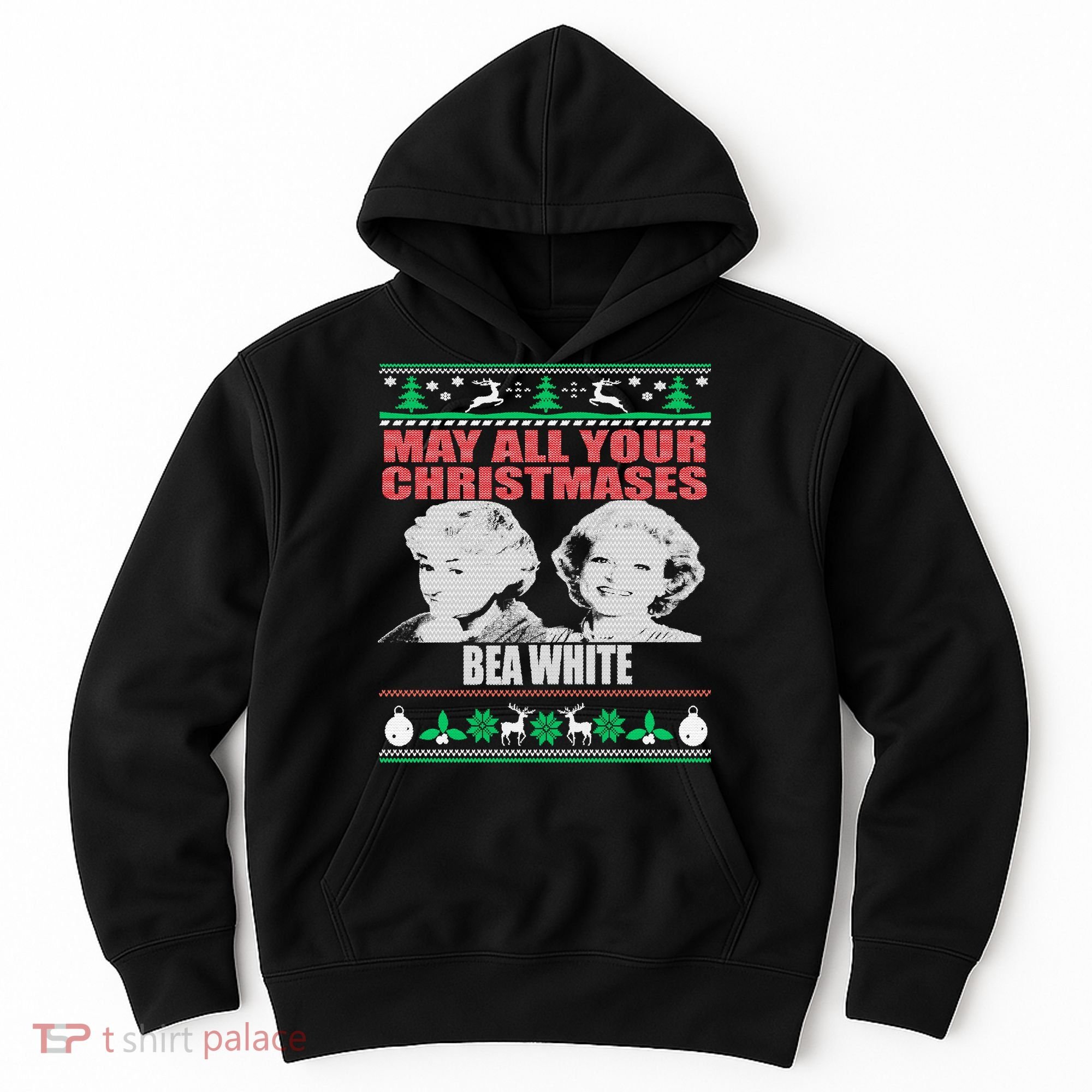 May All Your Christmases Bea White Hoodie
