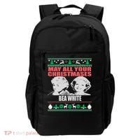 May All Your Christmases Bea White Backpack thumb 0