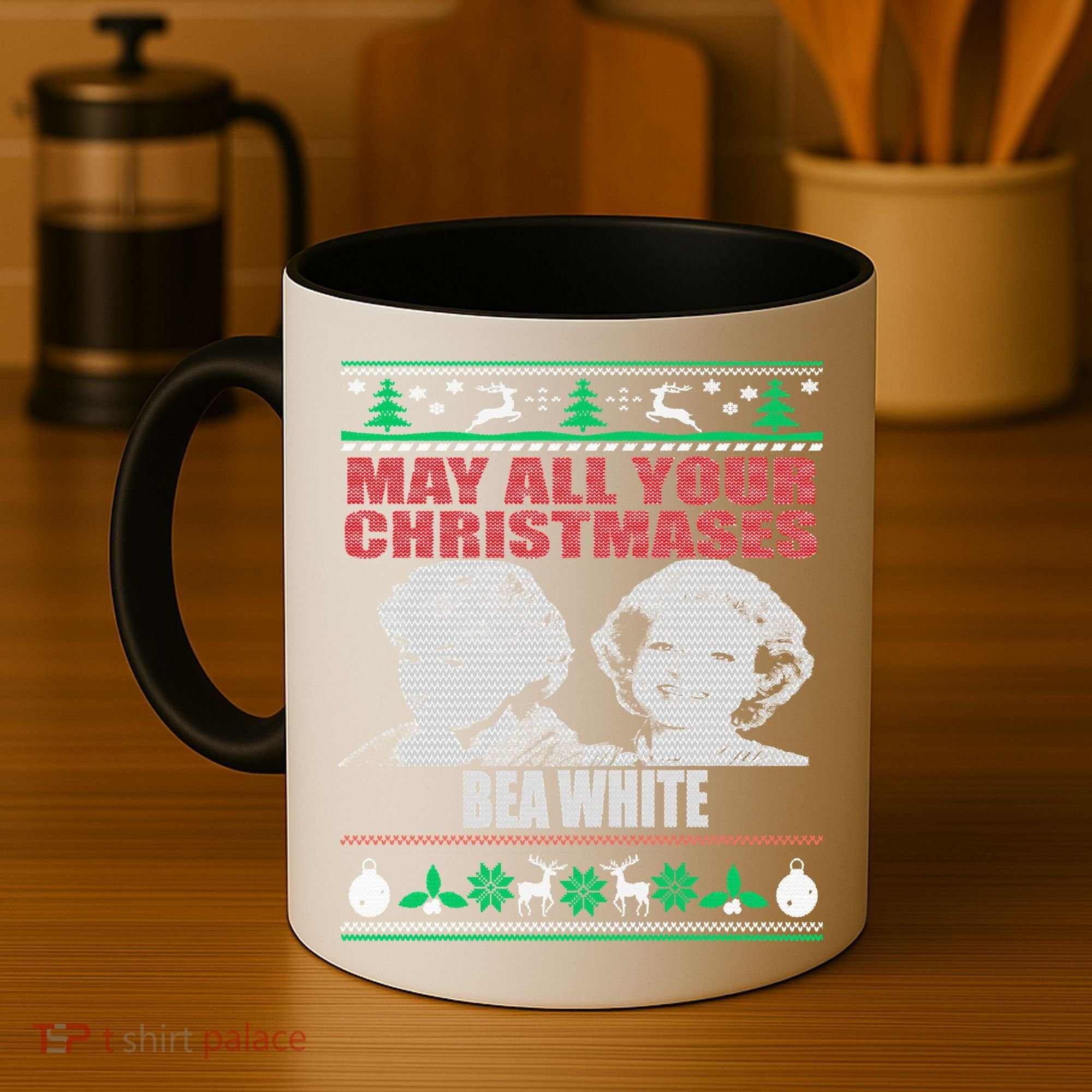 May All Your Christmases Bea White Coffee Mug