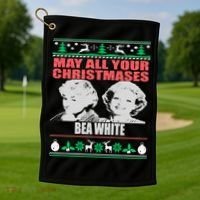May All Your Christmases Bea White Golf Towel thumb 1