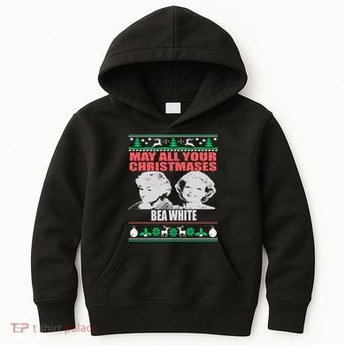 May All Your Christmases Bea White Kids Hoodie