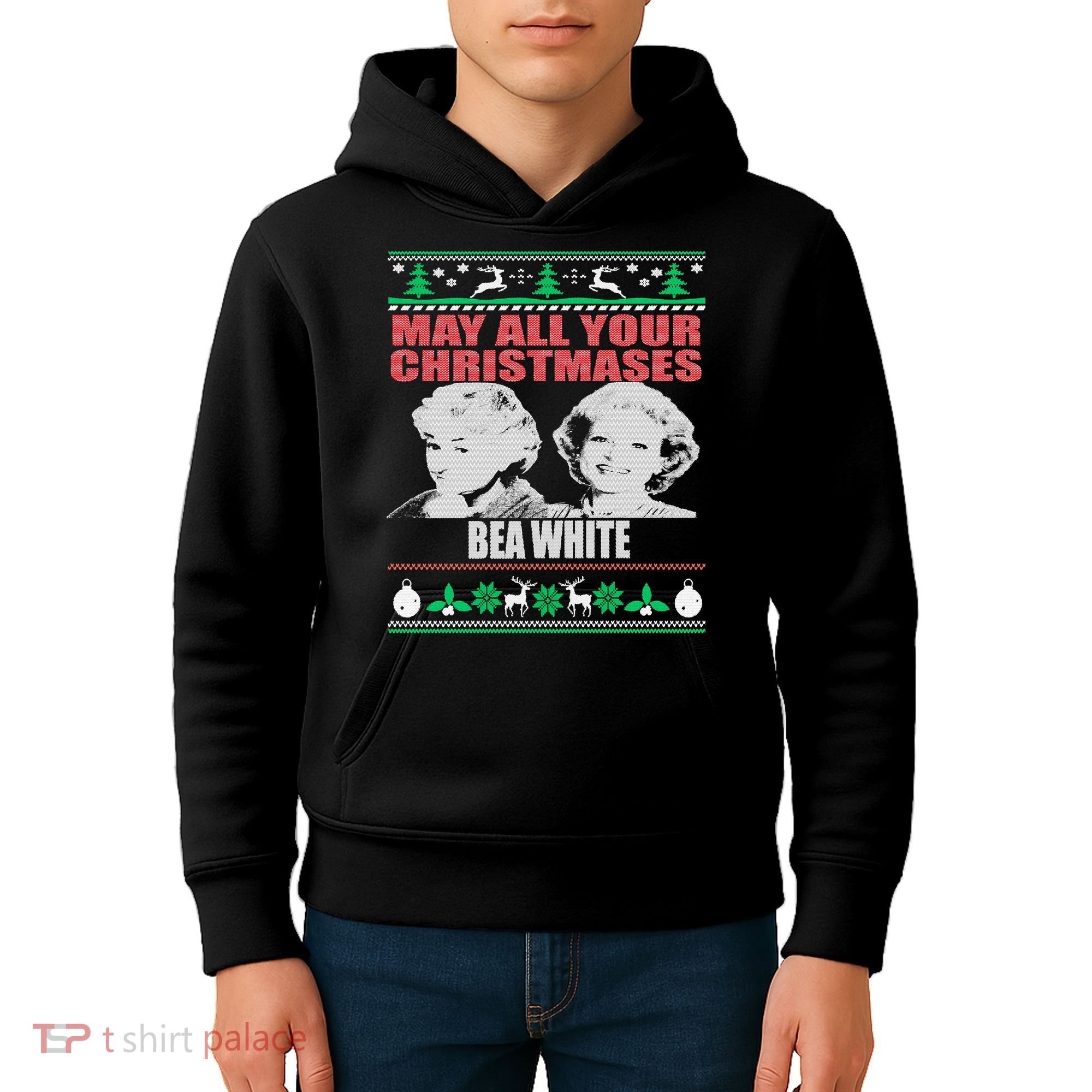 May All Your Christmases Bea White Kids Hoodie