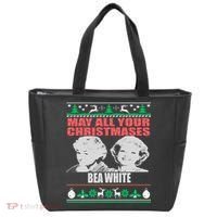 May All Your Christmases Bea White Tote Bag thumb 0