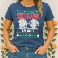 May All Your Christmases Bea White Women's T-Shirt thumb 2