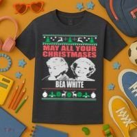 May All Your Christmases Bea White Kids T-Shirt thumb 3