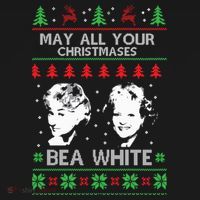 May All Your Christmases Bea White Funny Holiday Ugly Cute Gift Women's Hoodie thumb 2