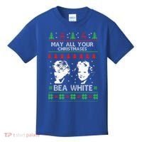May All Your Christmases Bea White Funny Holiday Ugly Cute Gift Kids T-Shirt thumb 0
