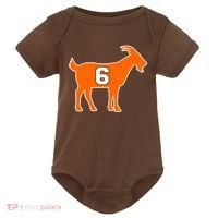 Mayfield Goat Cleveland, Ohio Football Baby Bodysuit thumb 0