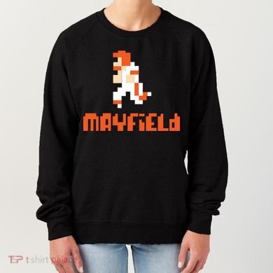 Mayfield Pixel Quarterback Cleveland Women's Sweatshirt