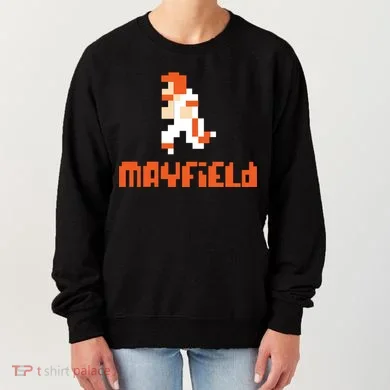 Mayfield Pixel Quarterback Cleveland Women's Sweatshirt