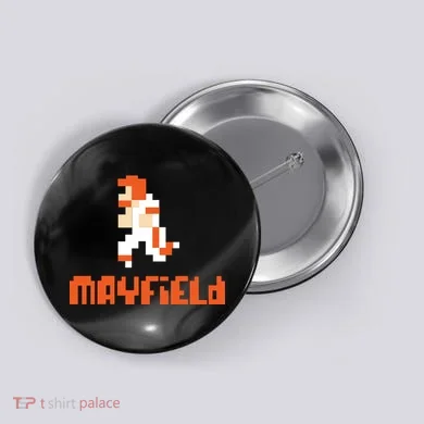 Mayfield Pixel Quarterback Cleveland Button