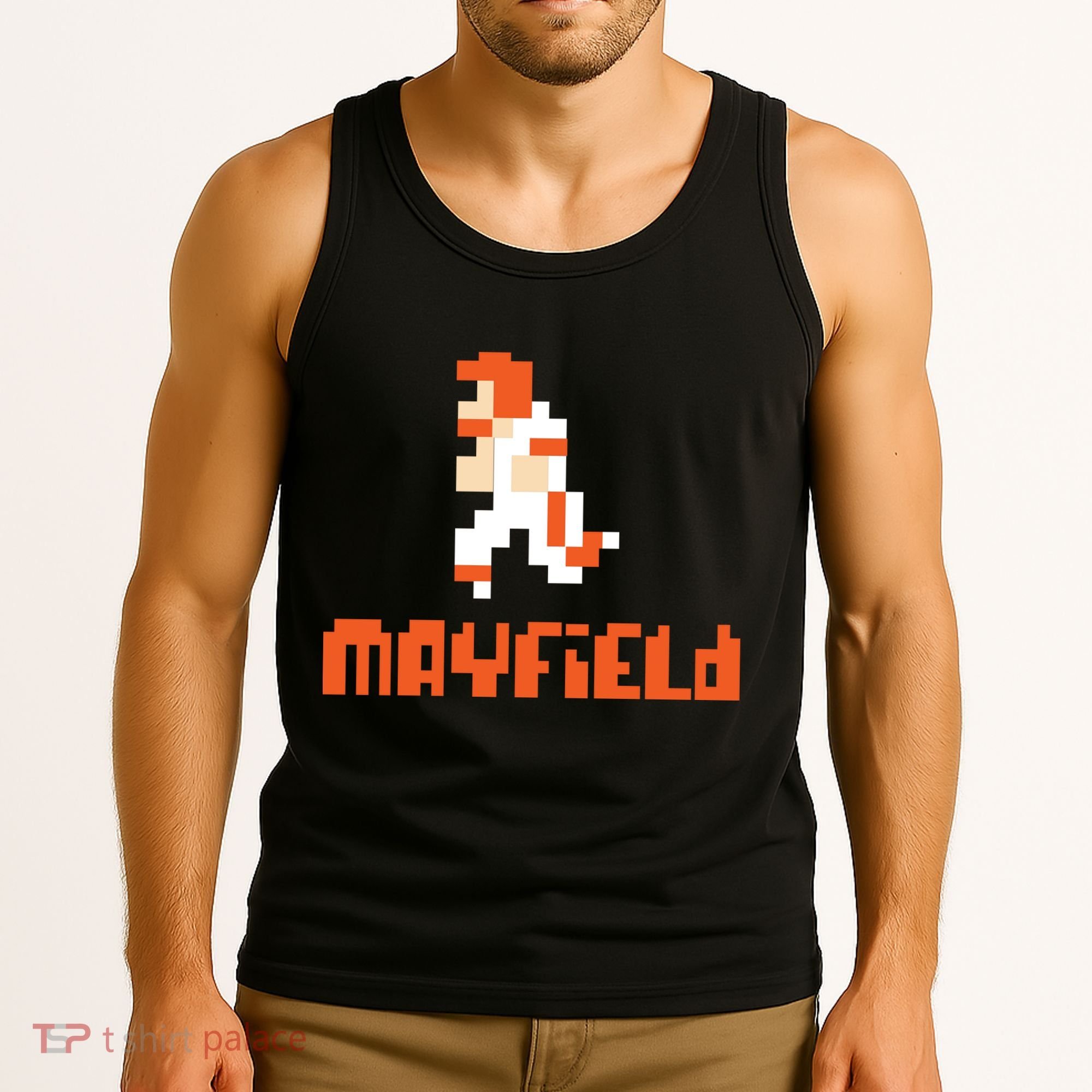 Mayfield Pixel Quarterback Cleveland Tank Top