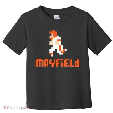 Mayfield Pixel Quarterback Cleveland Toddler T-Shirt