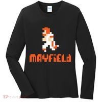 Mayfield Pixel Quarterback Cleveland Women's Long Sleeve Shirt thumb 0