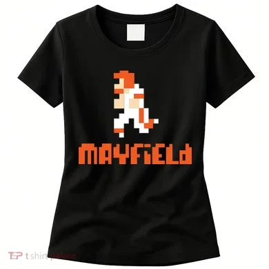 Mayfield Pixel Quarterback Cleveland Women's T-Shirt