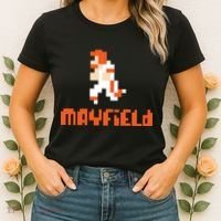 Mayfield Pixel Quarterback Cleveland Women's T-Shirt thumb 2