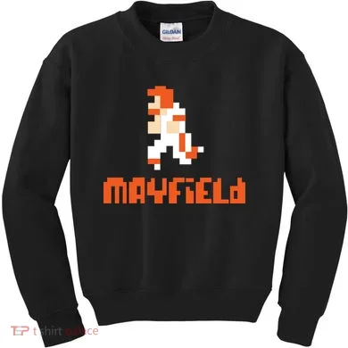 Mayfield Pixel Quarterback Cleveland Kids Sweatshirt