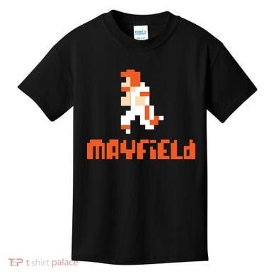 Mayfield Pixel Quarterback Cleveland Kids T-Shirt