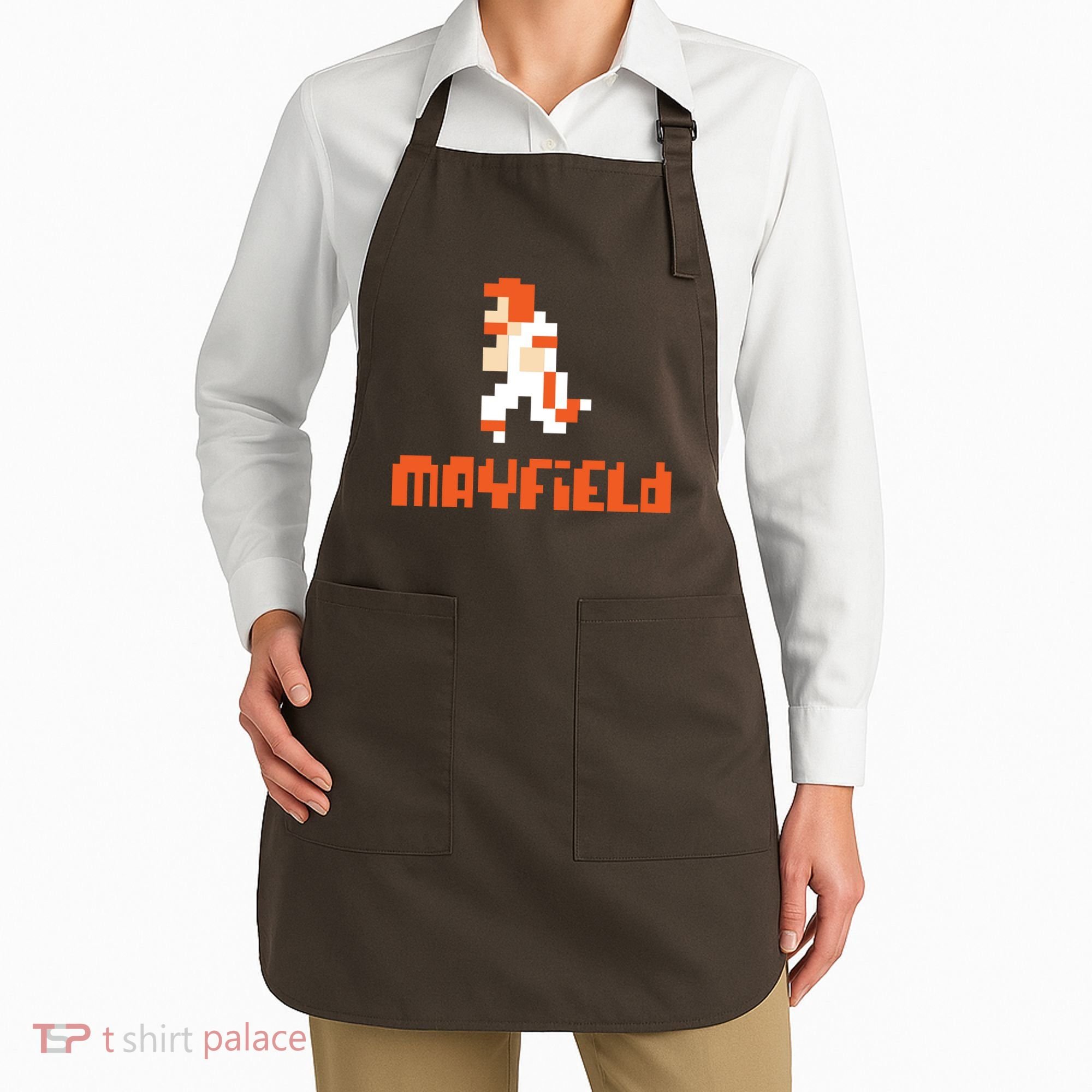 Mayfield Pixel Quarterback Cleveland Apron