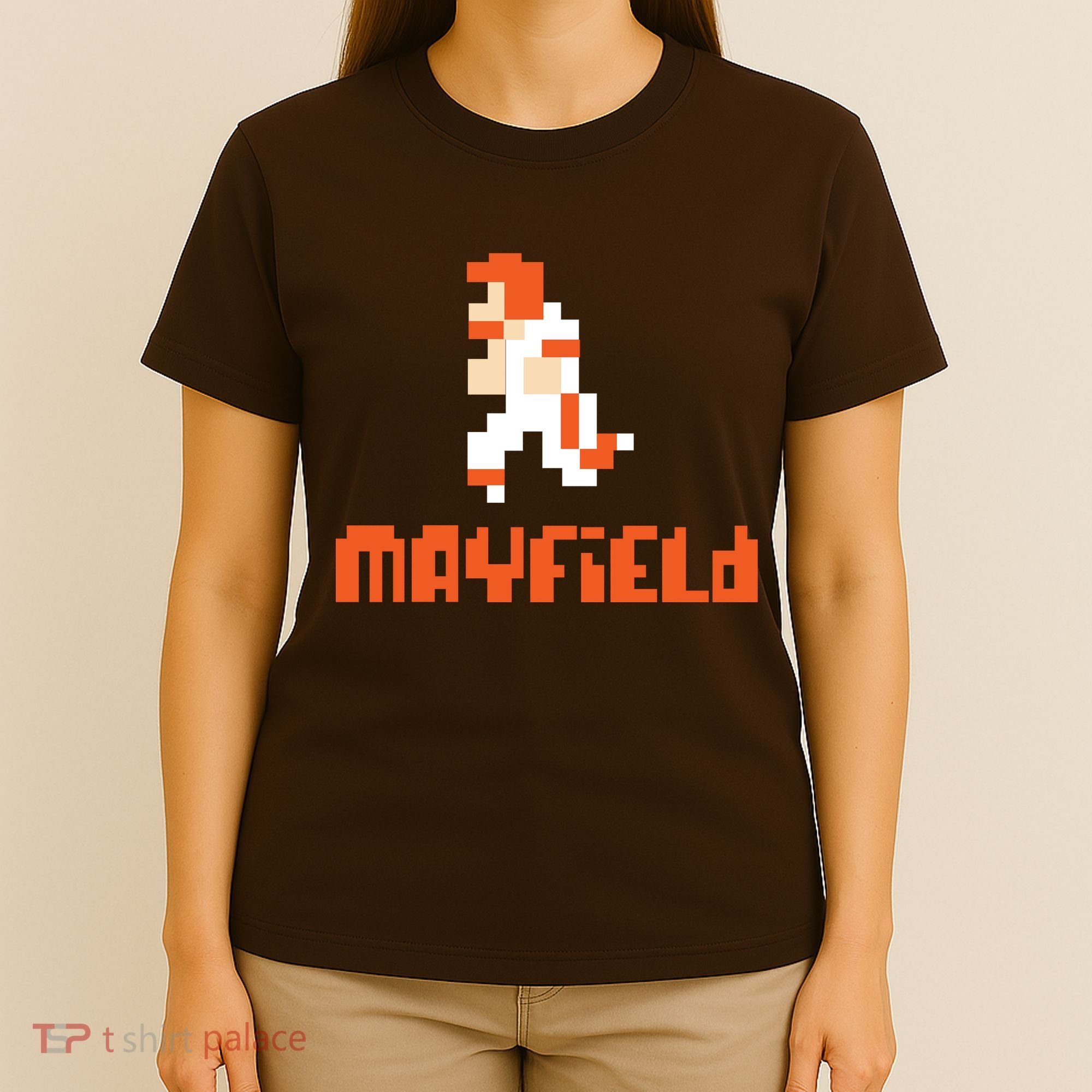 Mayfield Pixel Quarterback Cleveland T-Shirt