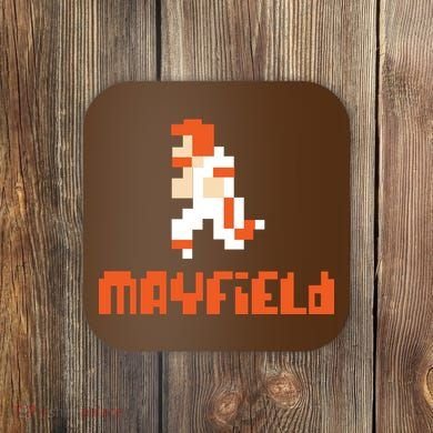 Mayfield Pixel Quarterback Cleveland Coaster
