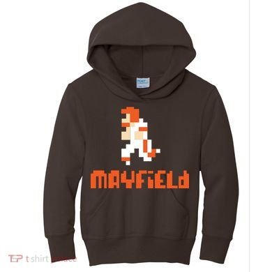 Mayfield Pixel Quarterback Cleveland Kids Hoodie