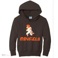 Mayfield Pixel Quarterback Cleveland Kids Hoodie thumb 0